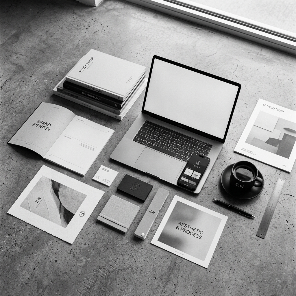 Editorial Branding Layout — Agência Clean
