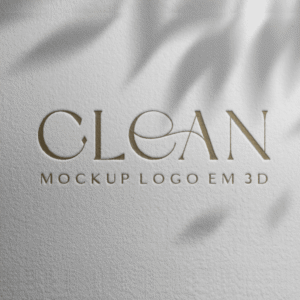 Mockup (logo em 3D)
